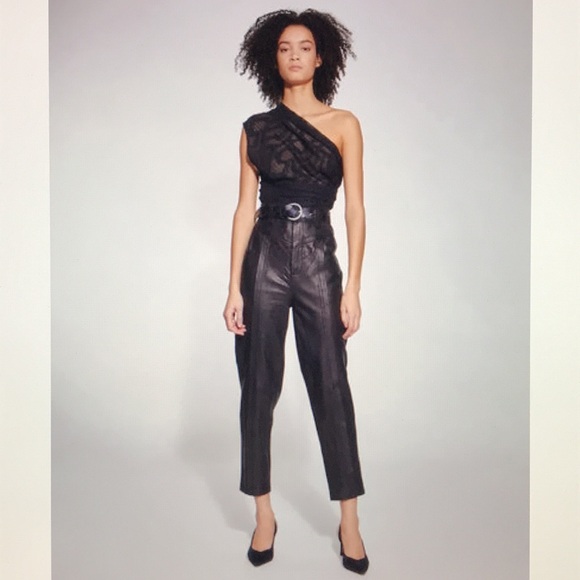 IRO Rinie one shoulder draped top S - Picture 12 of 15